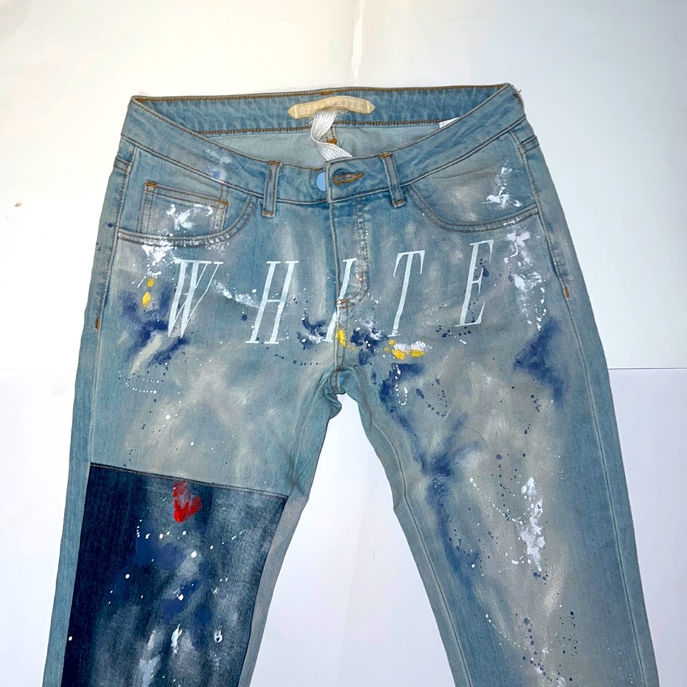 Off White Jeans %100 Authentic - image 1